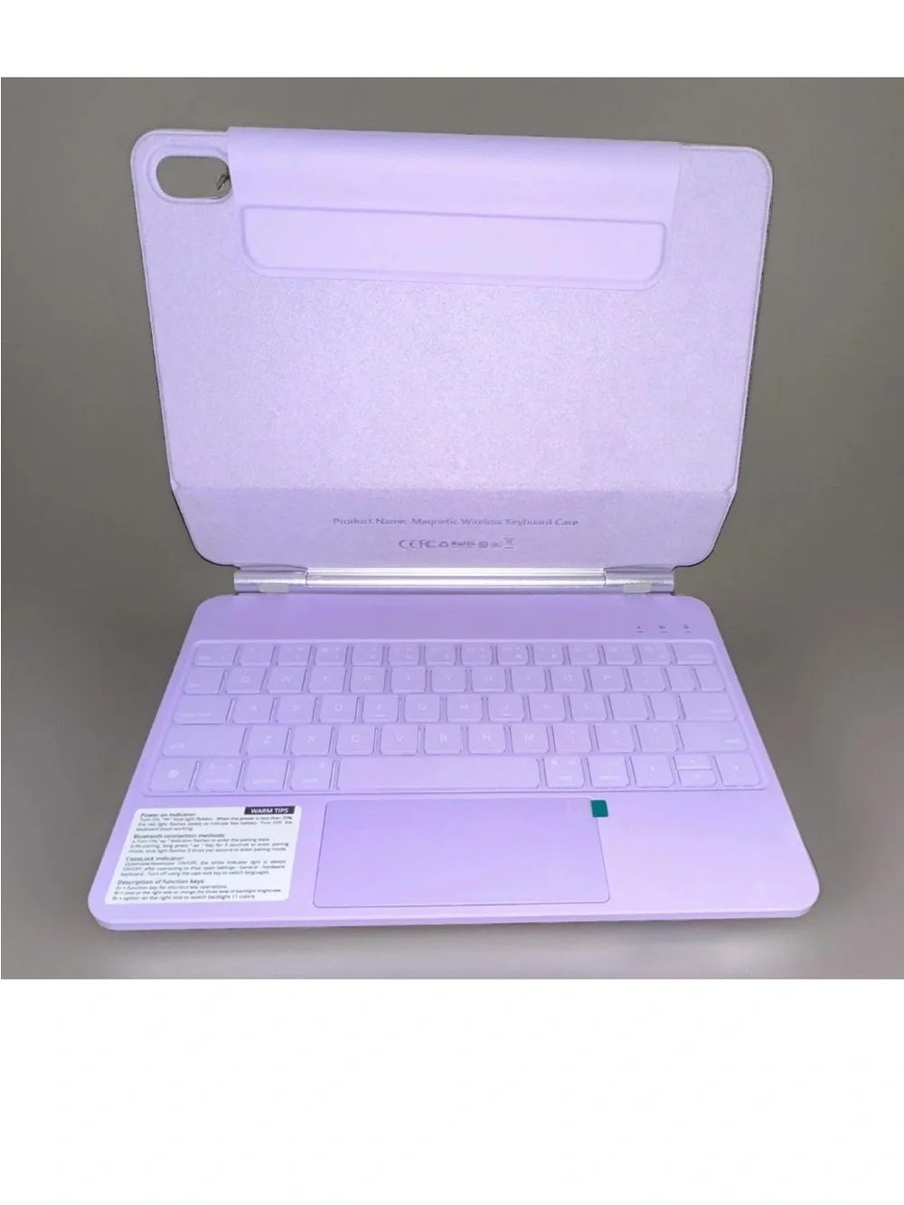 RAYMCRAFT iPad 10th Gen 10.9” iPad A16 11th 11” Bluetooth Touchpad Case Purple